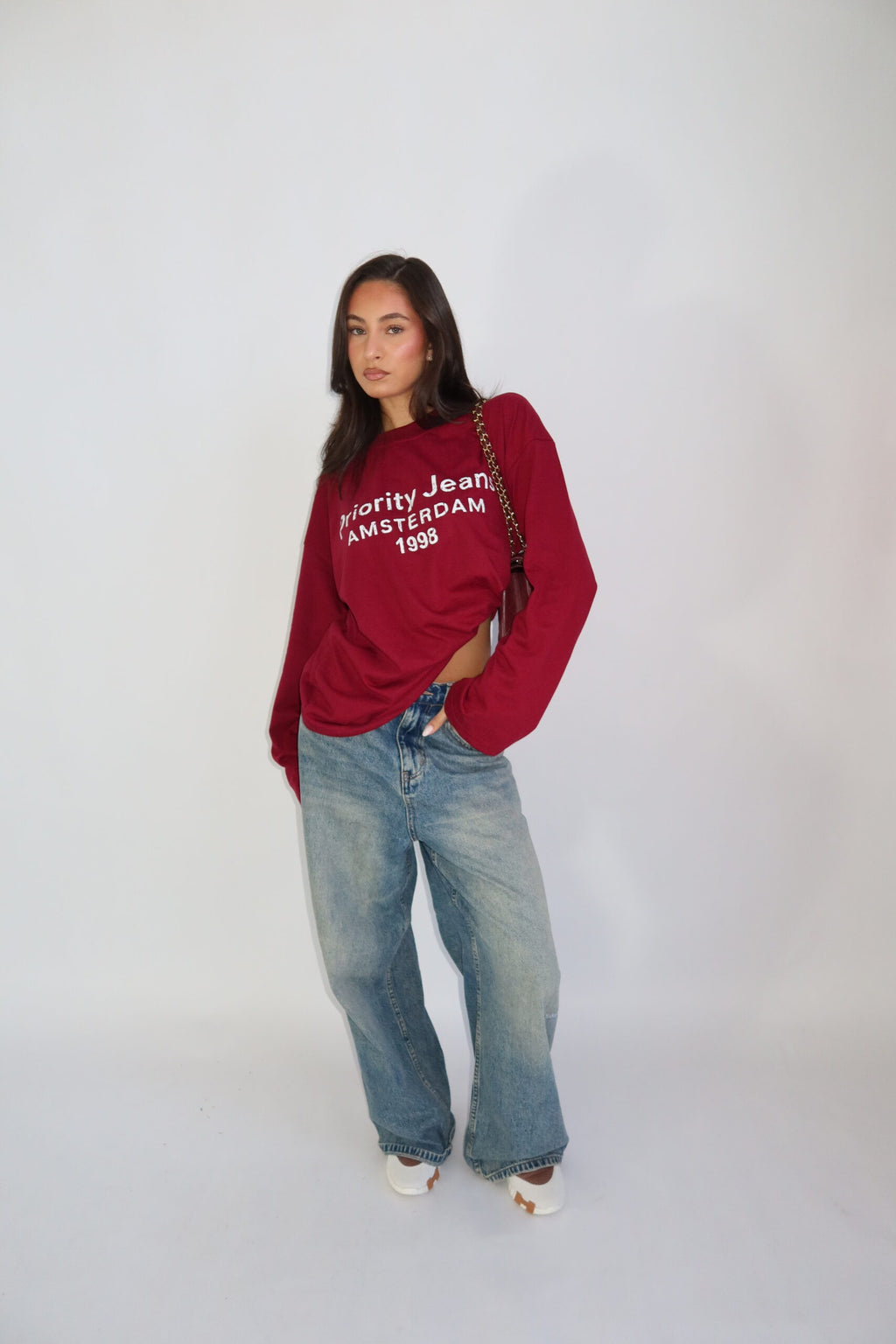 Priority red longsleeve