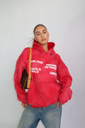 Priority hoodie red