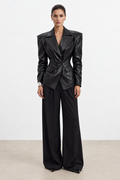 Noir Croc Blazer